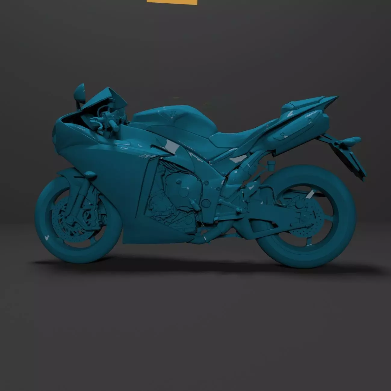 3D Model Yamaha YZF-R1 1000  Ready for Print 3D print model_0