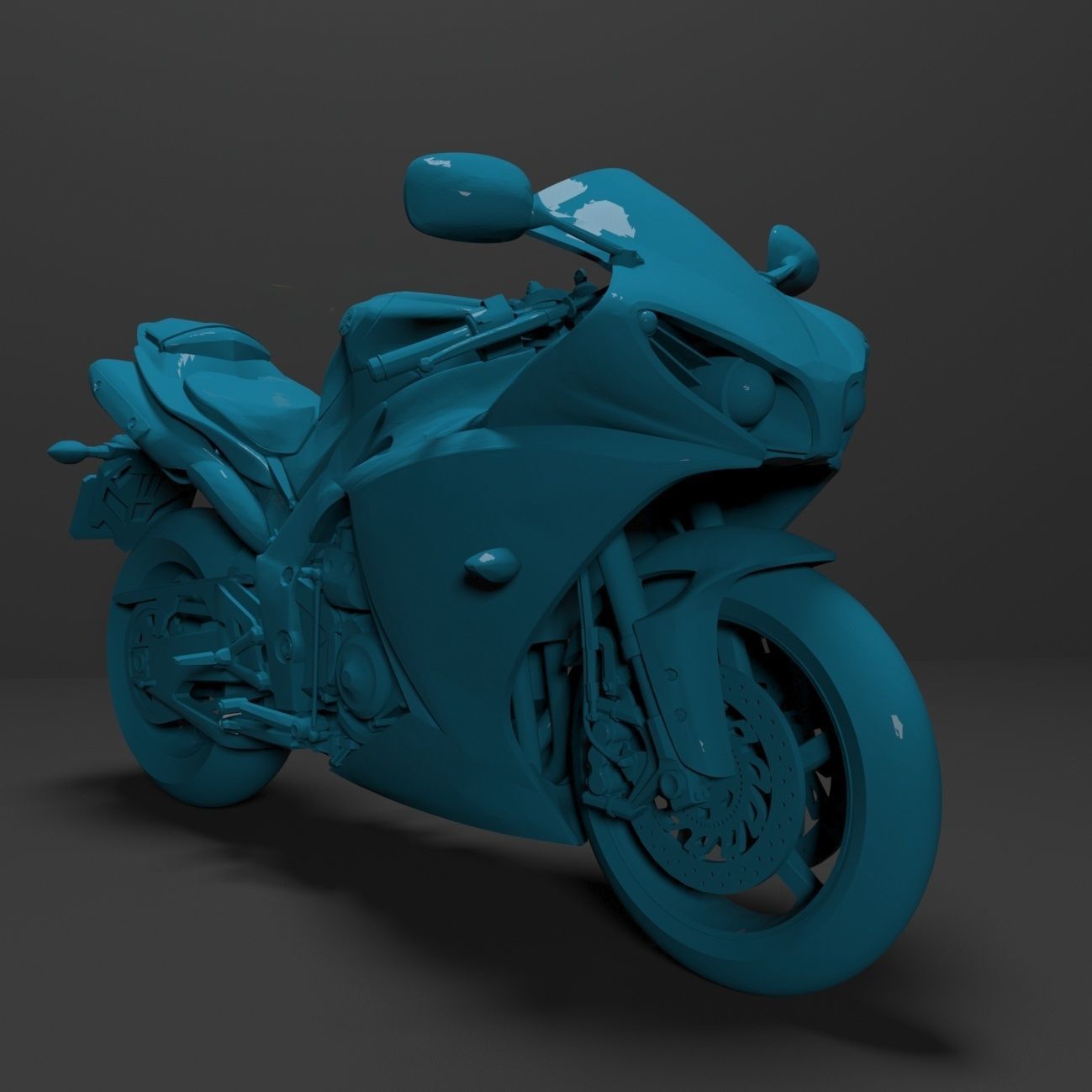 3D Model Yamaha YZF-R1 1000  Ready for Print 3D print model_1