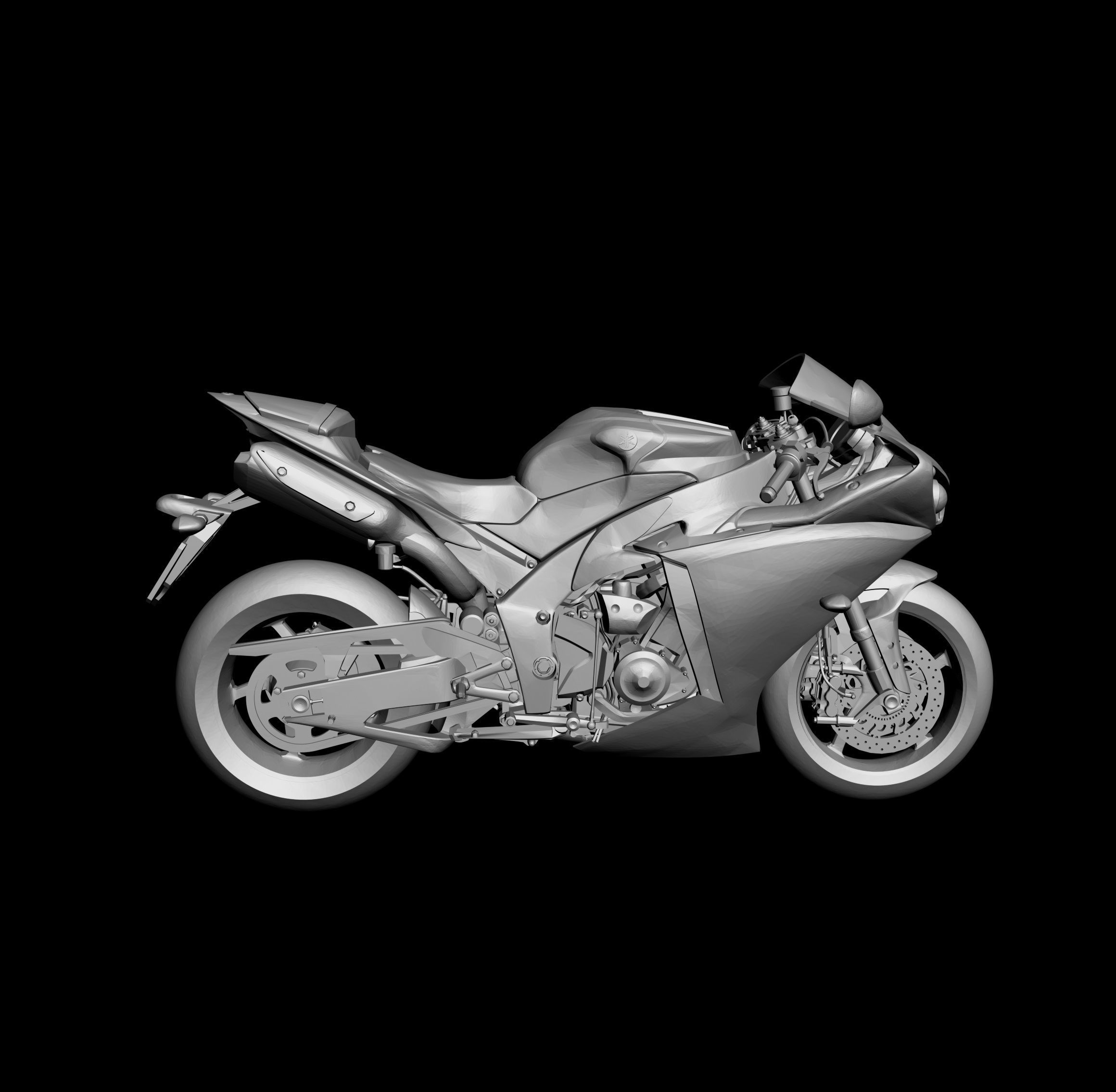 3D Model Yamaha YZF-R1 1000  Ready for Print 3D print model_10