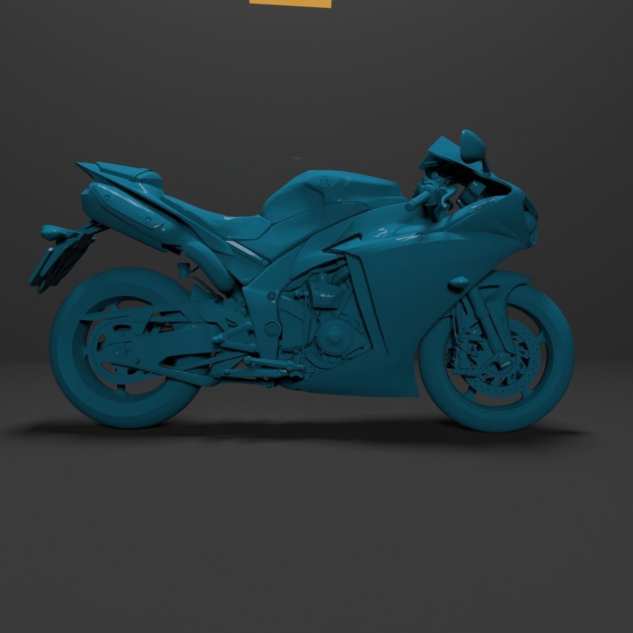 3D Model Yamaha YZF-R1 1000  Ready for Print 3D print model_5