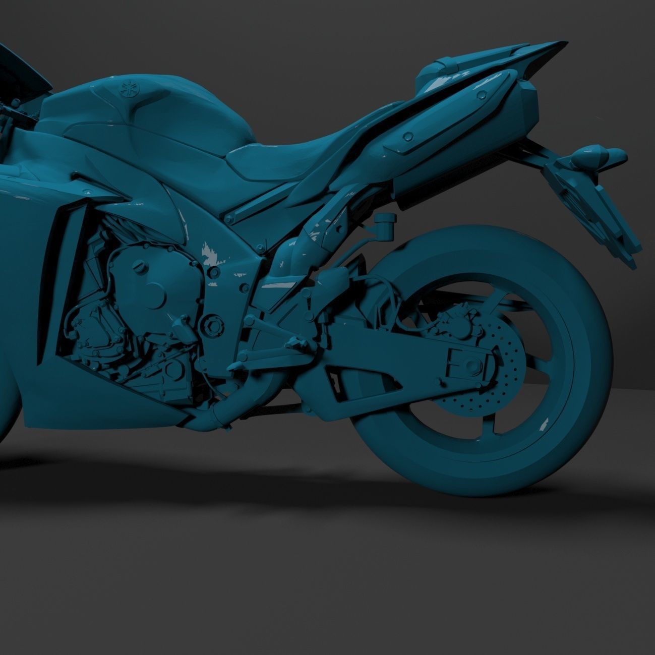 3D Model Yamaha YZF-R1 1000  Ready for Print 3D print model_7