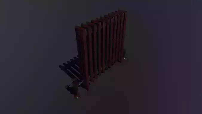 Radiator Low-poly 3D model