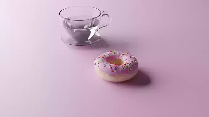 Donut with coffee