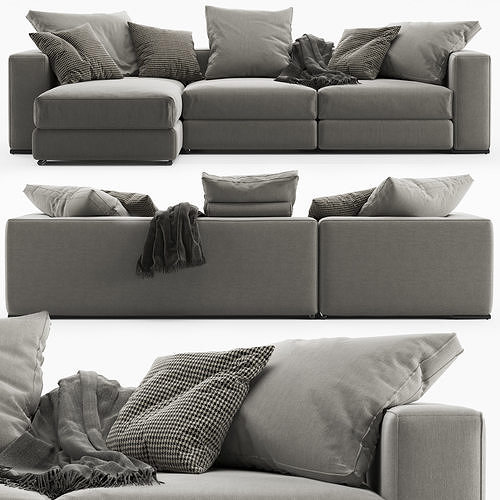 Ananta Class Sofa 3D model 2