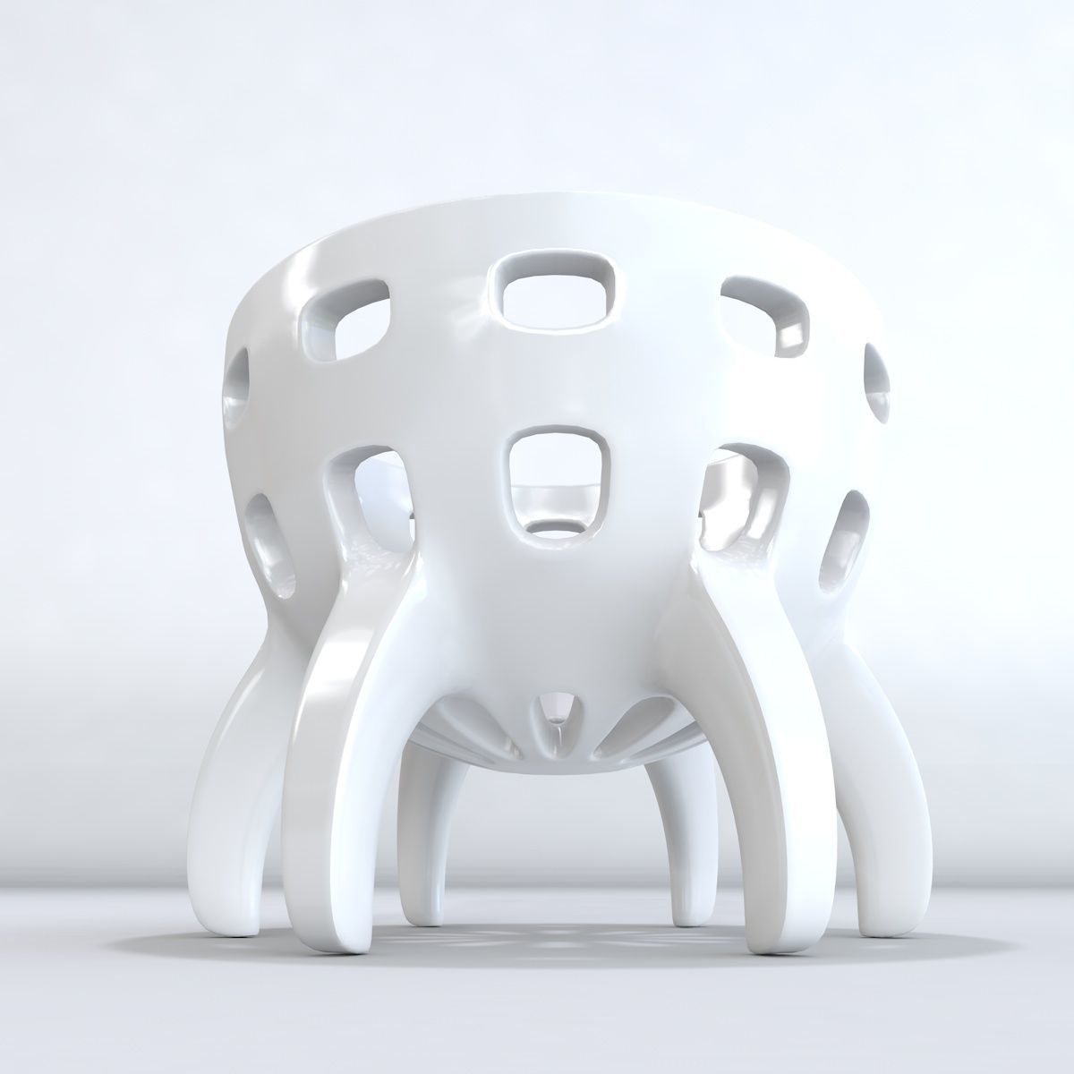 Egg cup 3D model Low-poly 3D model_4