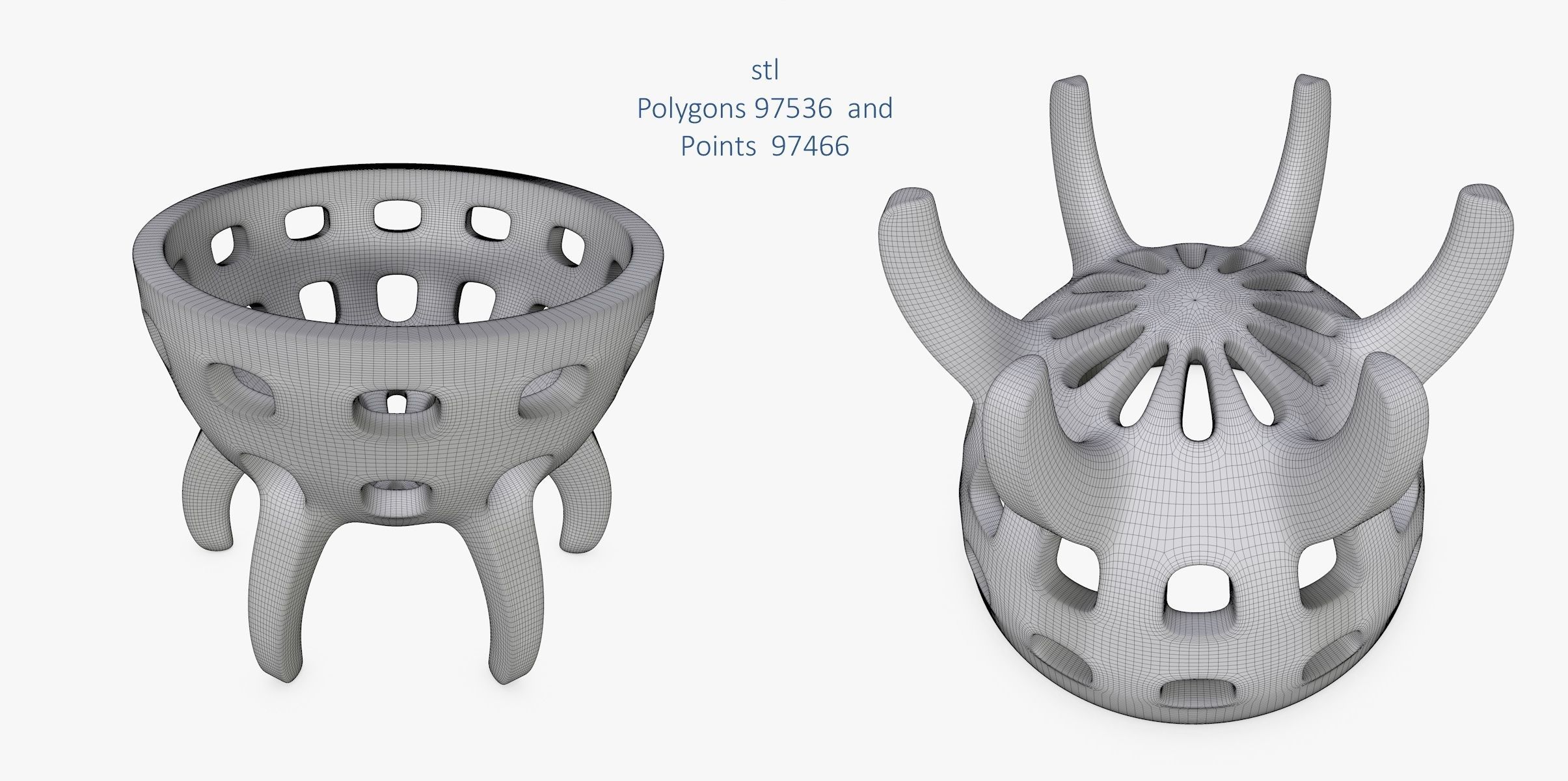 Egg cup 3D model Low-poly 3D model_8