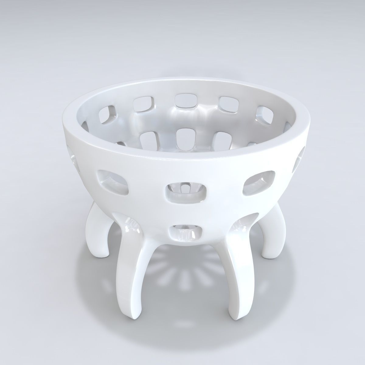 Egg cup 3D model Low-poly 3D model_1