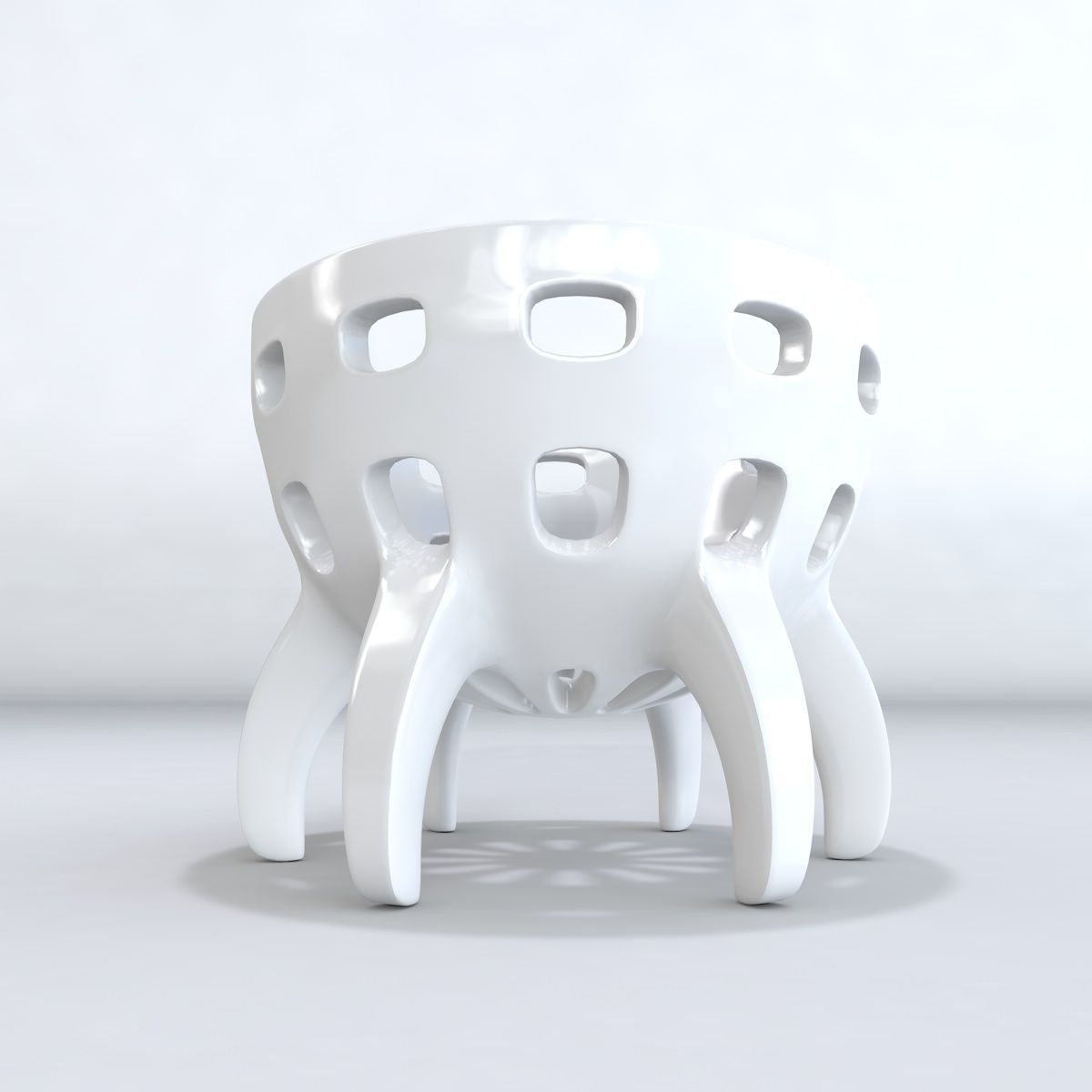 Egg cup 3D model Low-poly 3D model_3