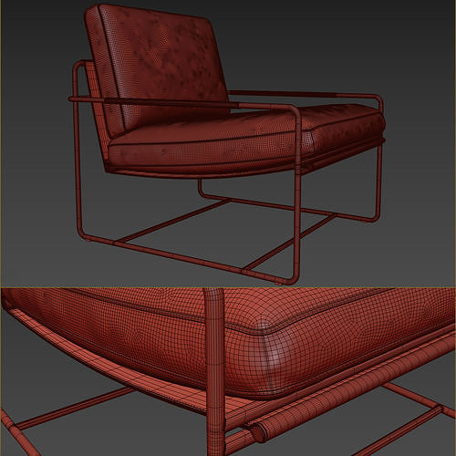 Frag Riviera Armchair 3D model 5