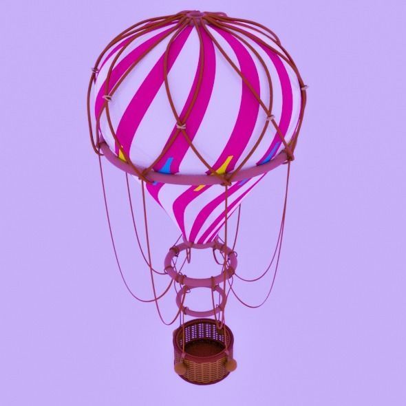 AIR BALLOON Low-poly 3D model_1