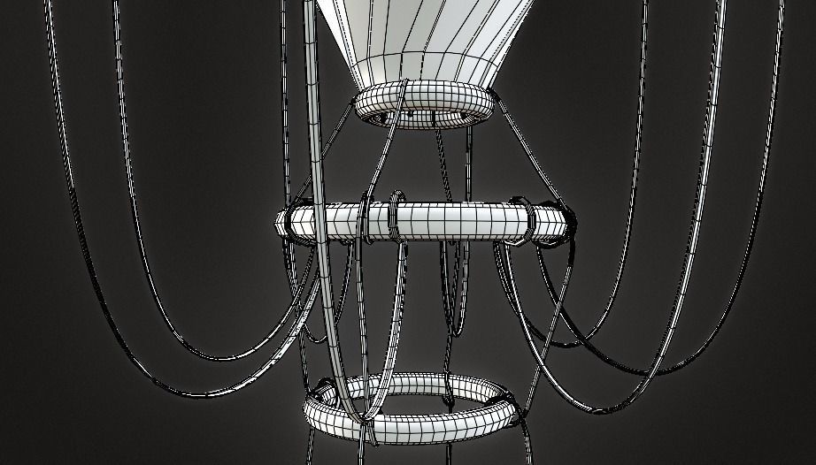 AIR BALLOON Low-poly 3D model_10