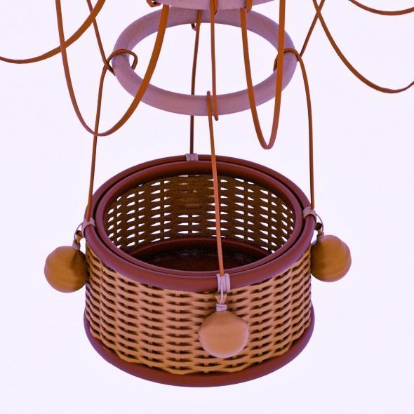 AIR BALLOON Low-poly 3D model_8