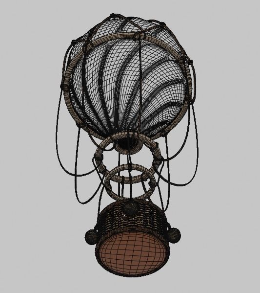 AIR BALLOON Low-poly 3D model_9