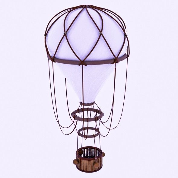 AIR BALLOON Low-poly 3D model_7