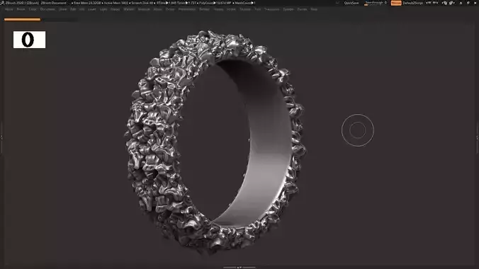 High detailed ring 3D print model 3D print model