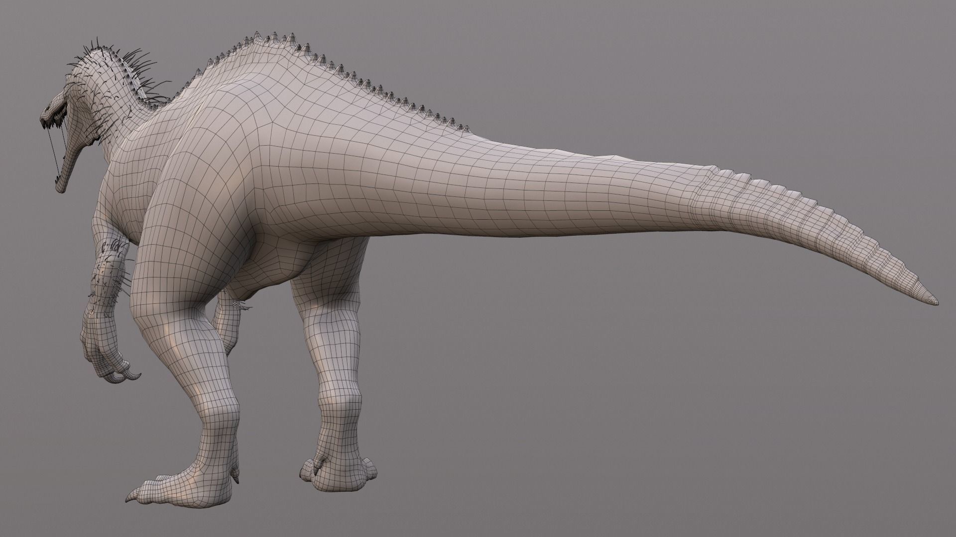 Suchomimus tenerensis Low-poly 3D model_16
