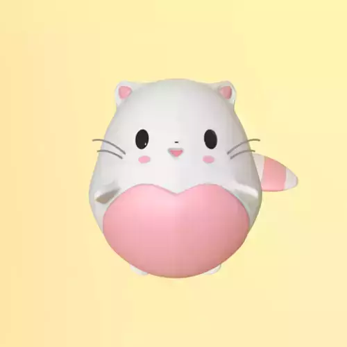 Catto kawaii cat 3D model