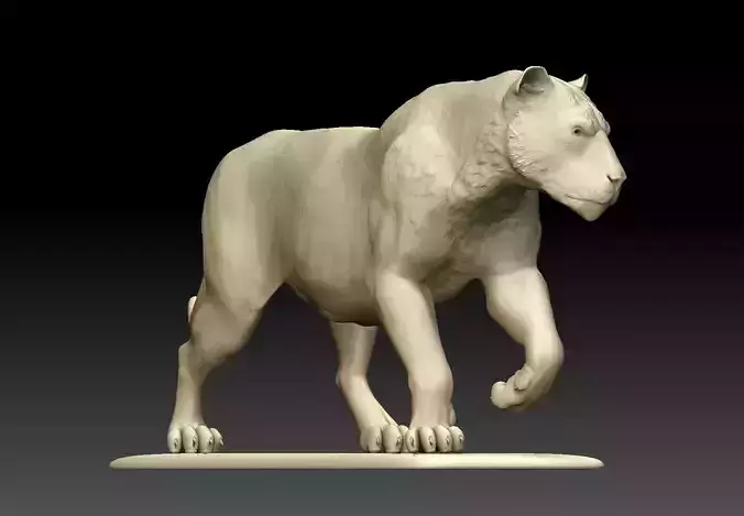 Lion Sculpture 3d print model 