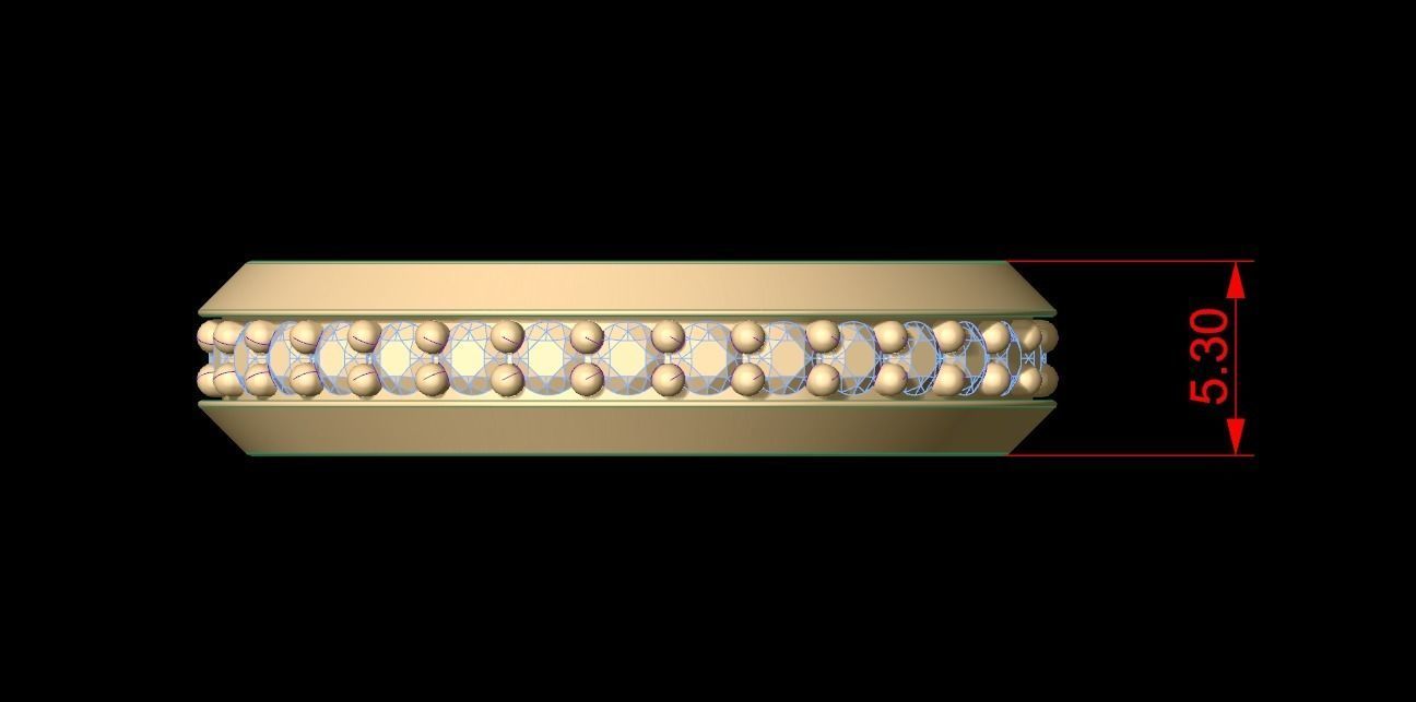 David Yurman Streamline Band Ring Eu 56 3D print model_6