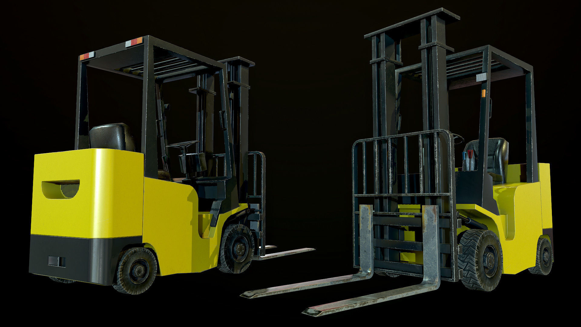 Garage 02 Low-poly 3D model_10