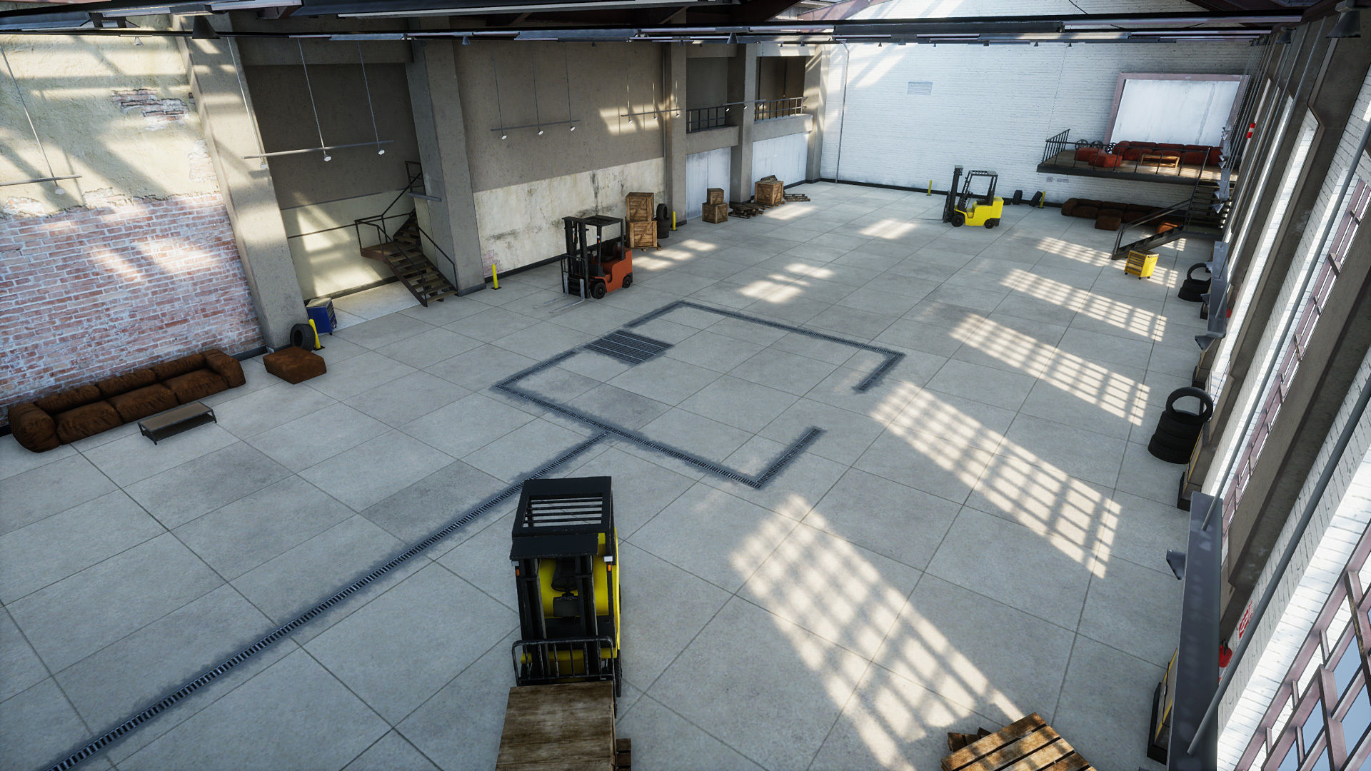Garage 02 Low-poly 3D model_6