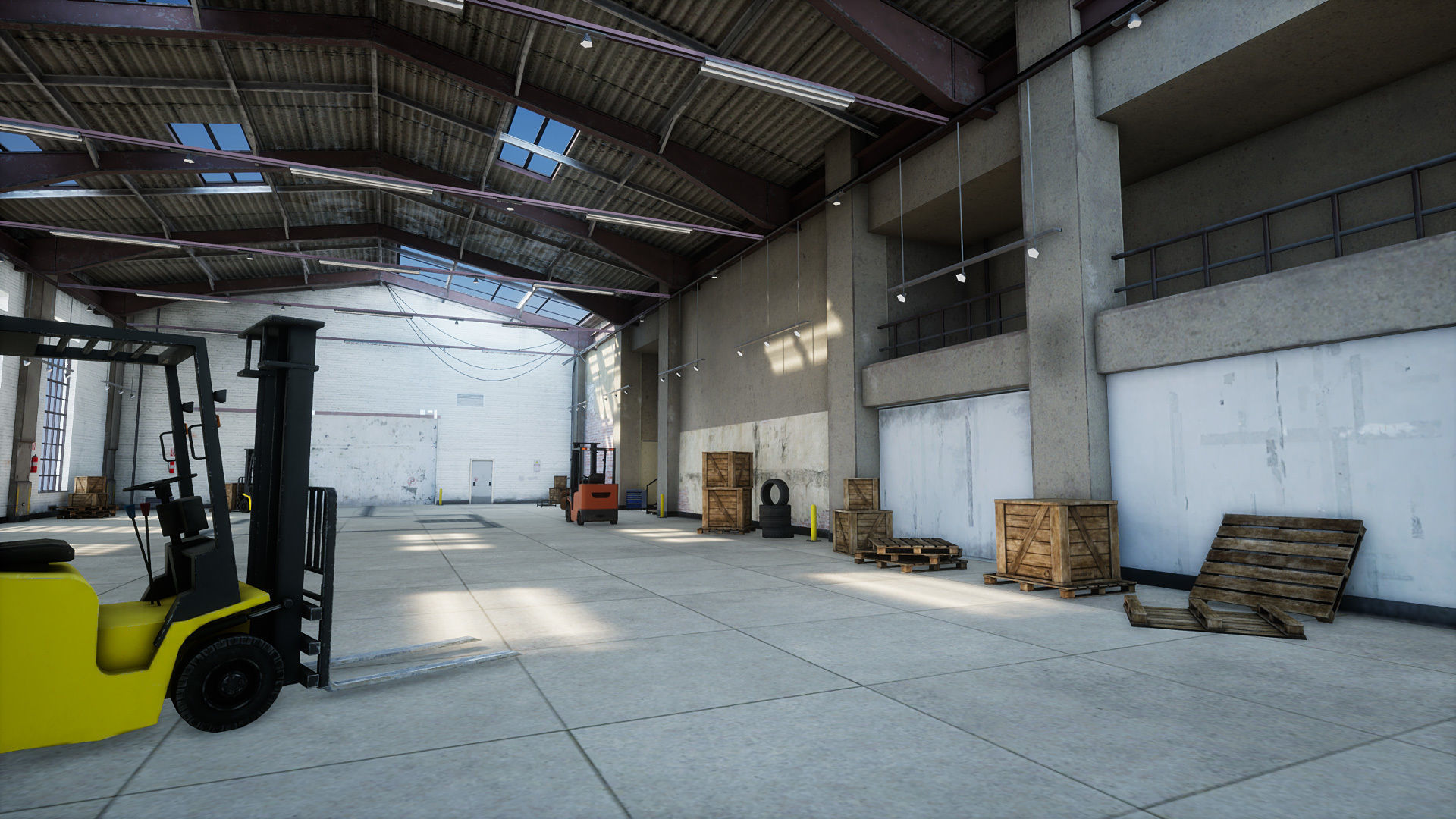 Garage 02 Low-poly 3D model_3