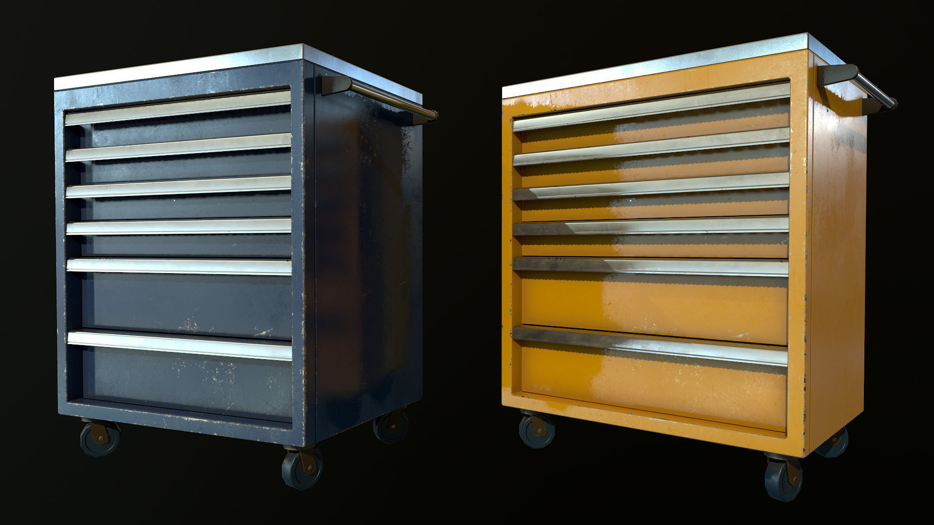 Garage 02 Low-poly 3D model_20