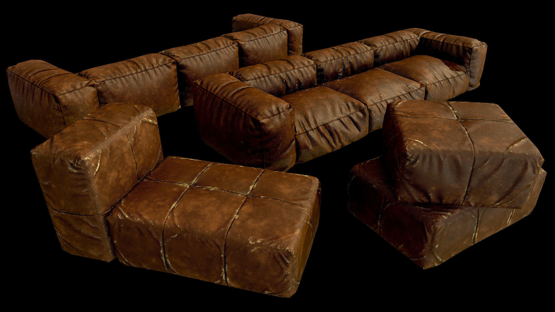 Garage 02 Low-poly 3D model_7