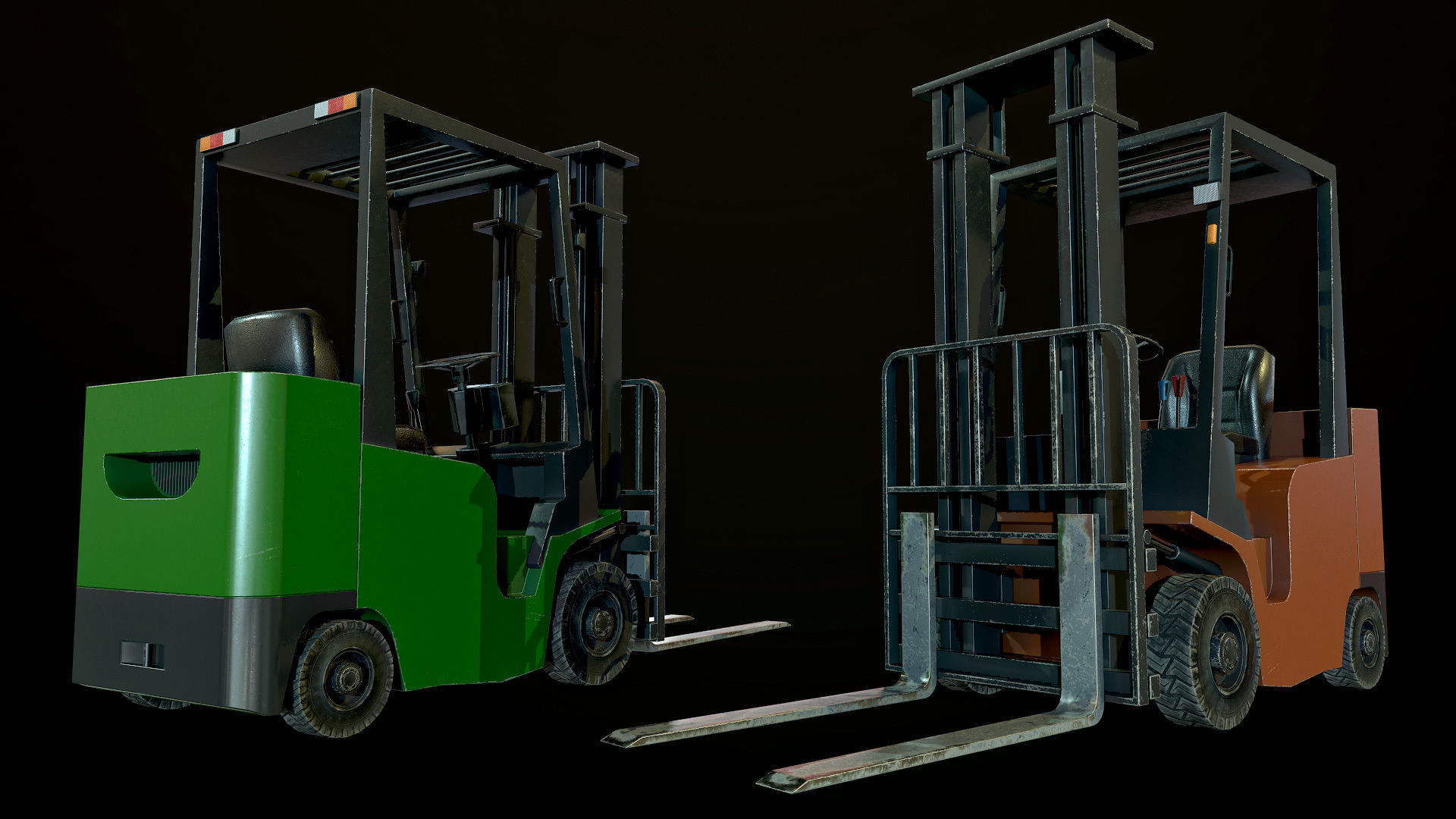 Garage 02 Low-poly 3D model_11