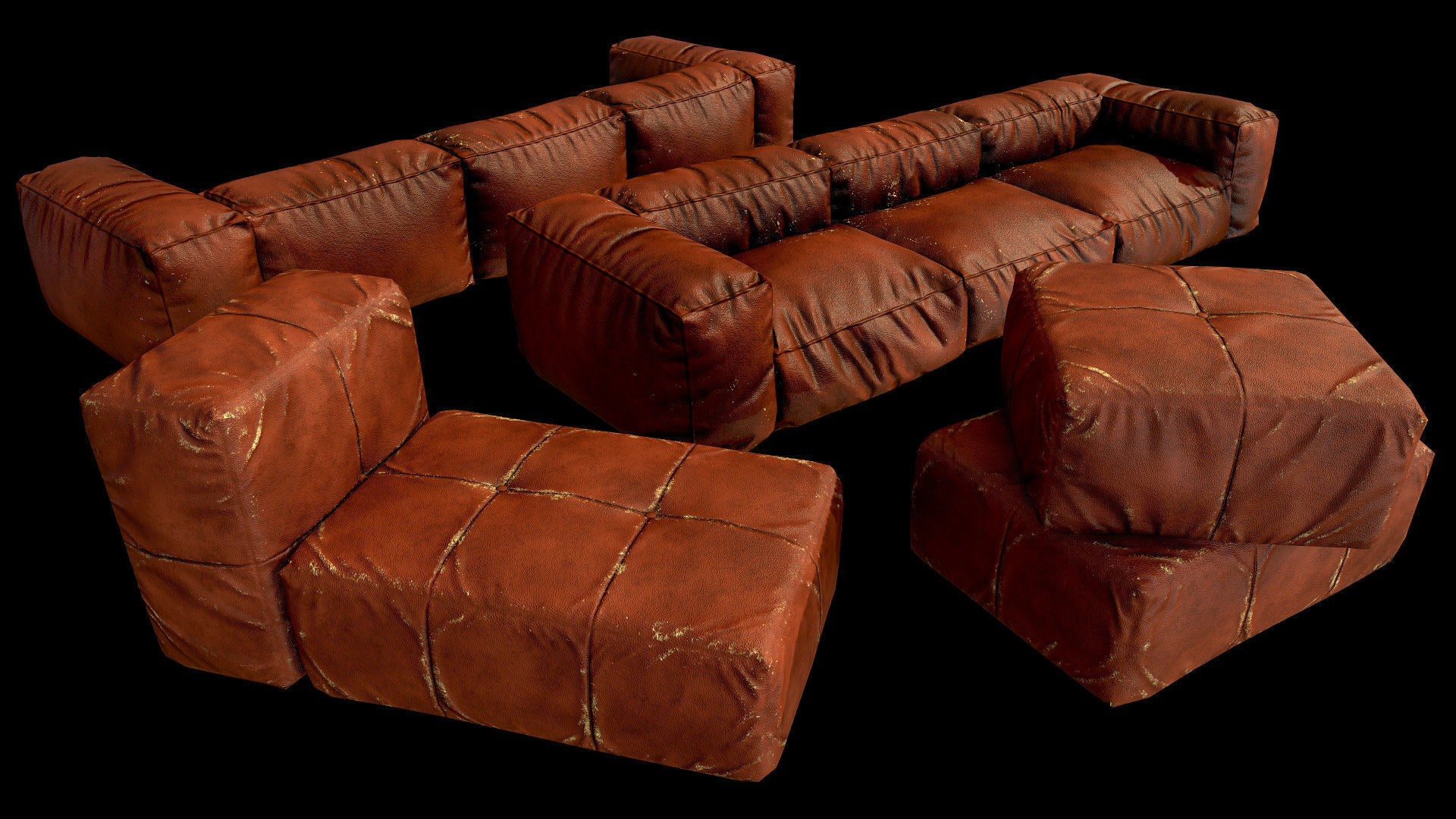 Garage 02 Low-poly 3D model_8