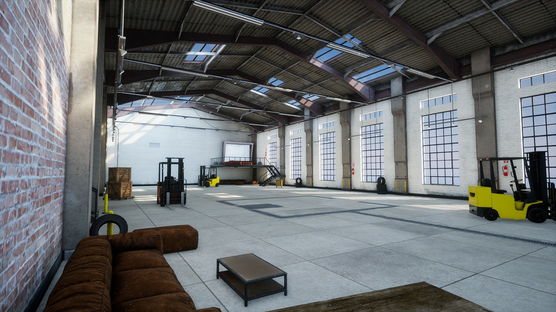 Garage 02 Low-poly 3D model_5