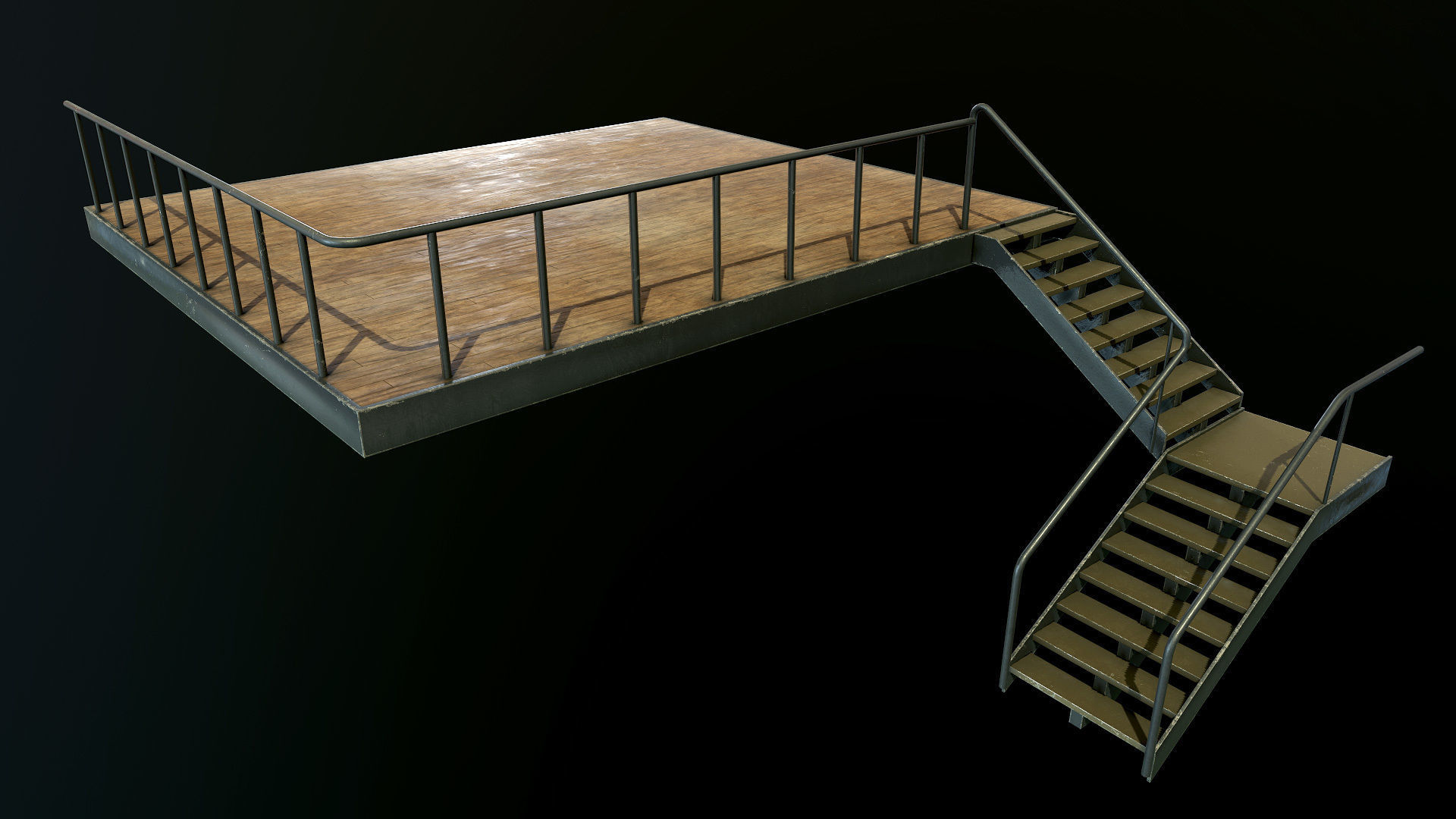 Garage 02 Low-poly 3D model_12