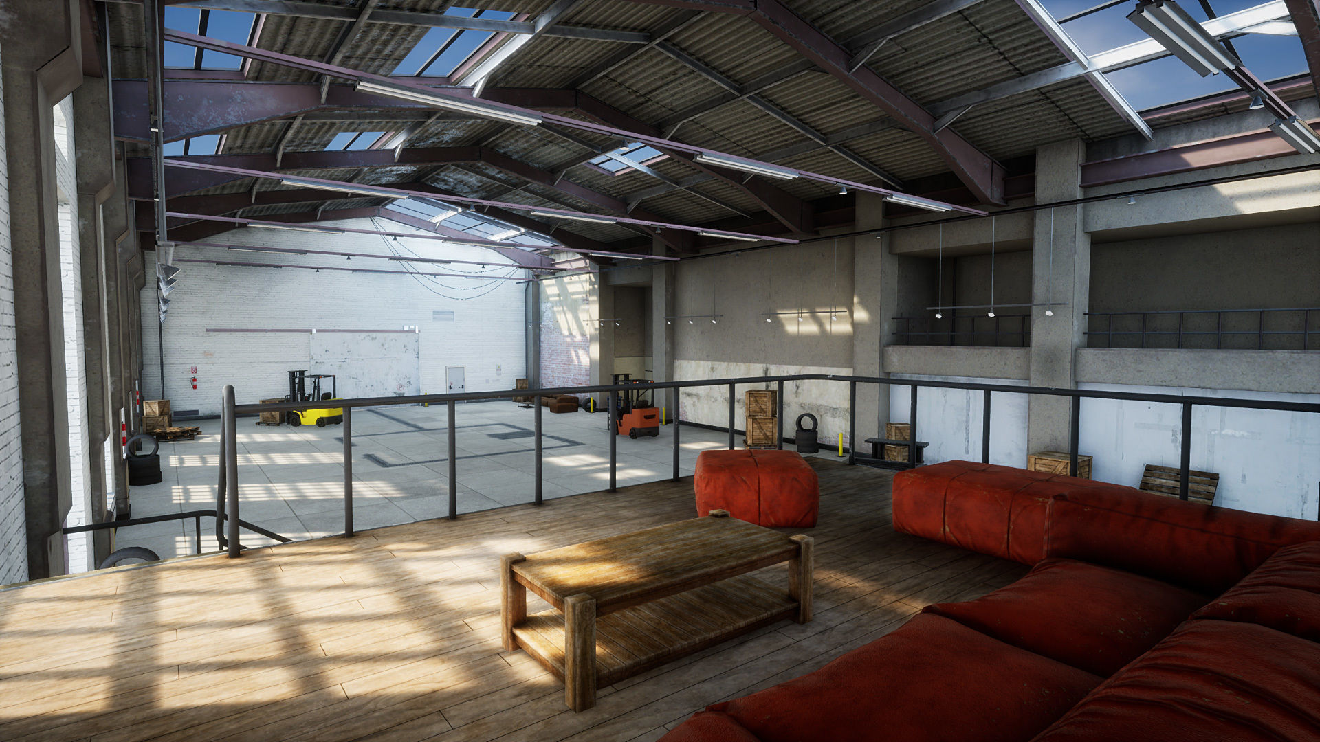 Garage 02 Low-poly 3D model_4