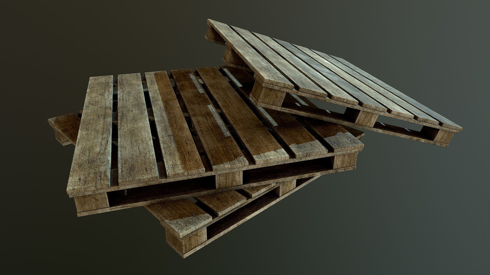 Garage 02 Low-poly 3D model_14
