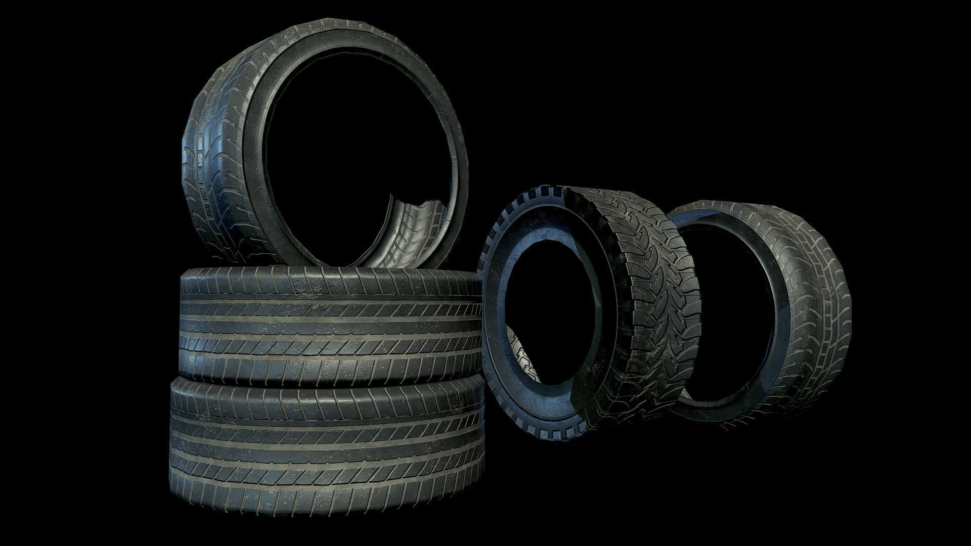 Garage 02 Low-poly 3D model_16