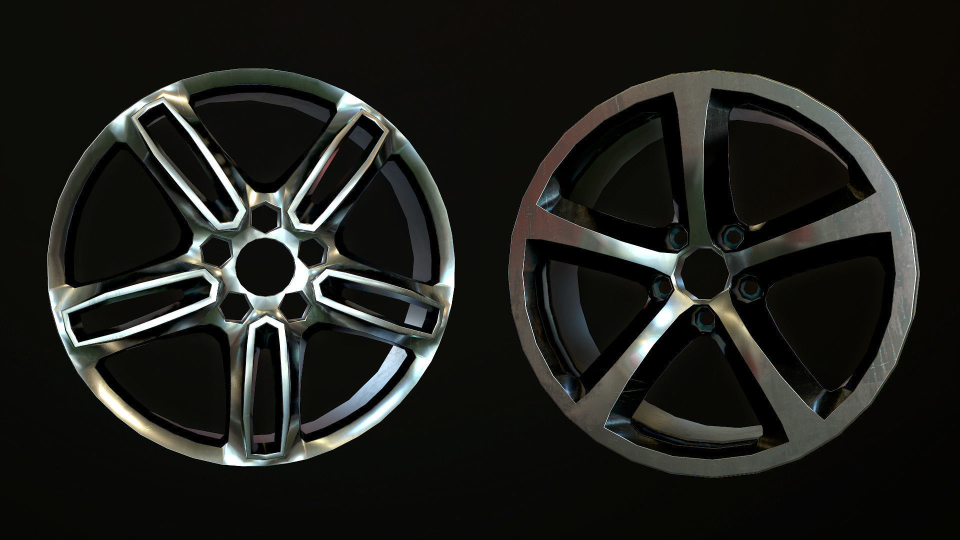 Garage 02 Low-poly 3D model_17