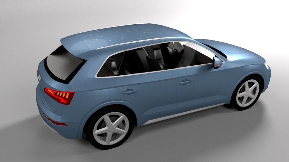 AUDI Q5 2018 LOWPOLY Low-poly 3D model_6
