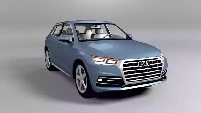 AUDI Q5 2018 LOWPOLY Low-poly 3D model