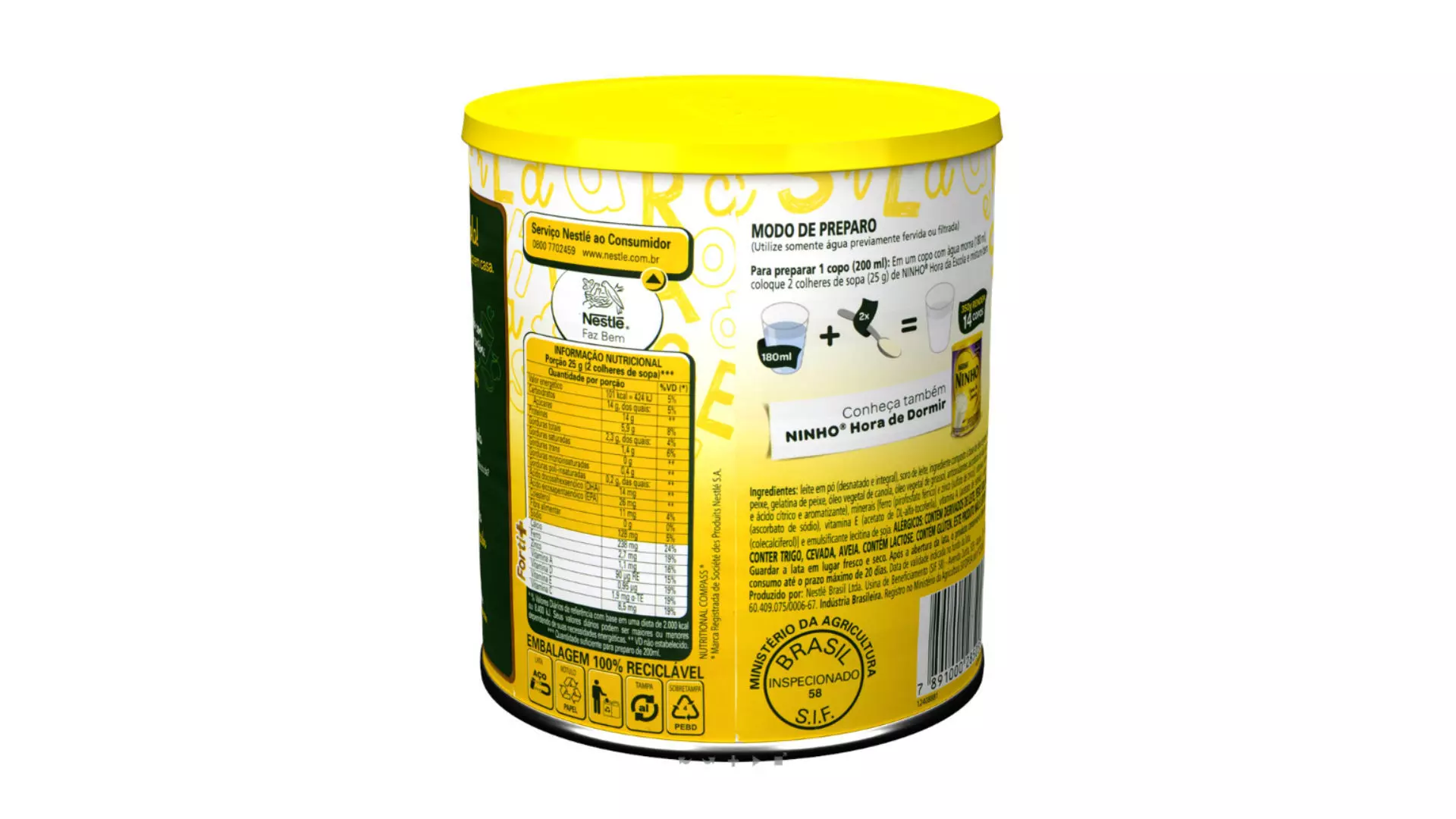 Aluminum Can with Plastic Cap 3D model_0