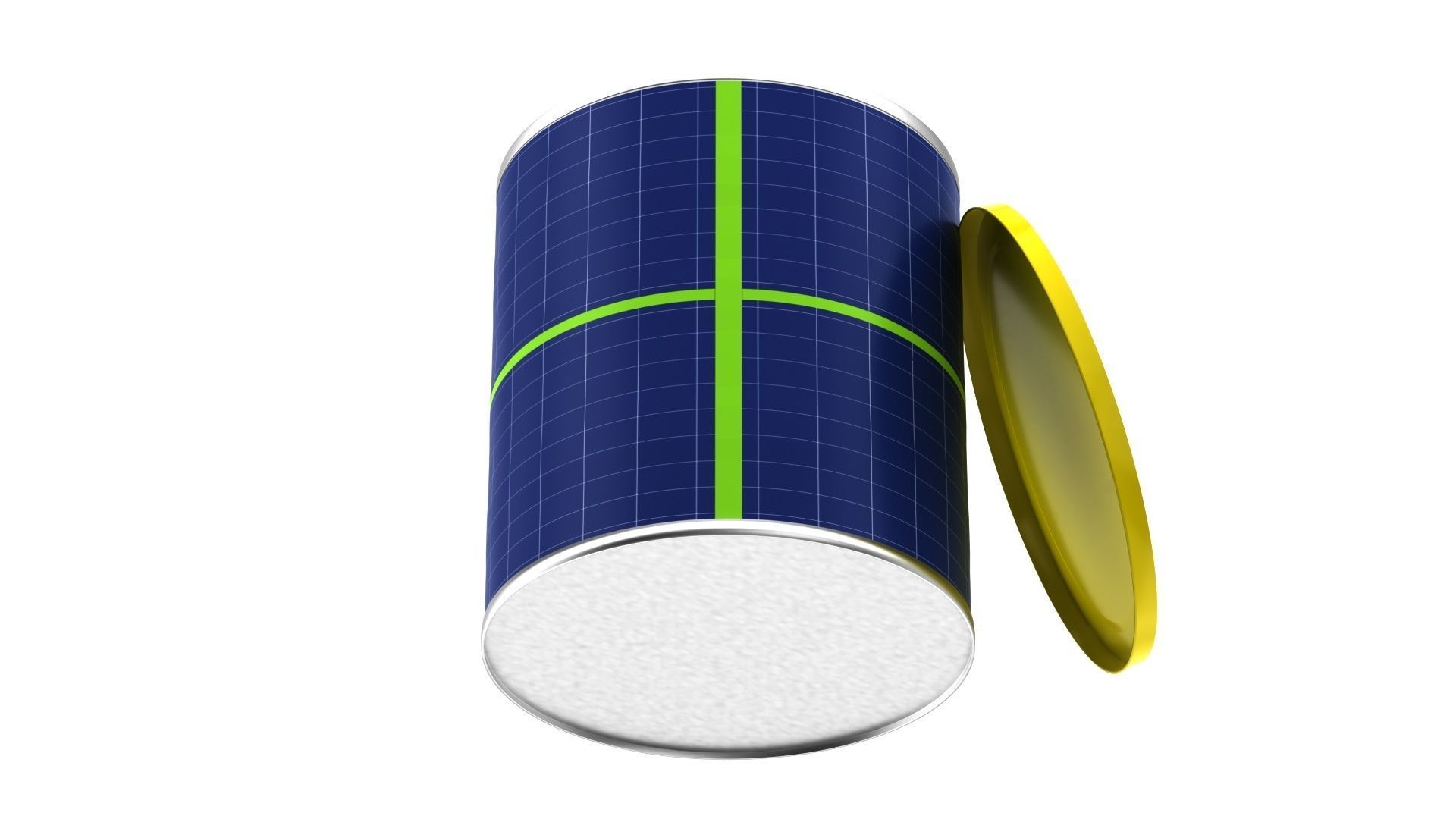 Aluminum Can with Plastic Cap 3D model_22