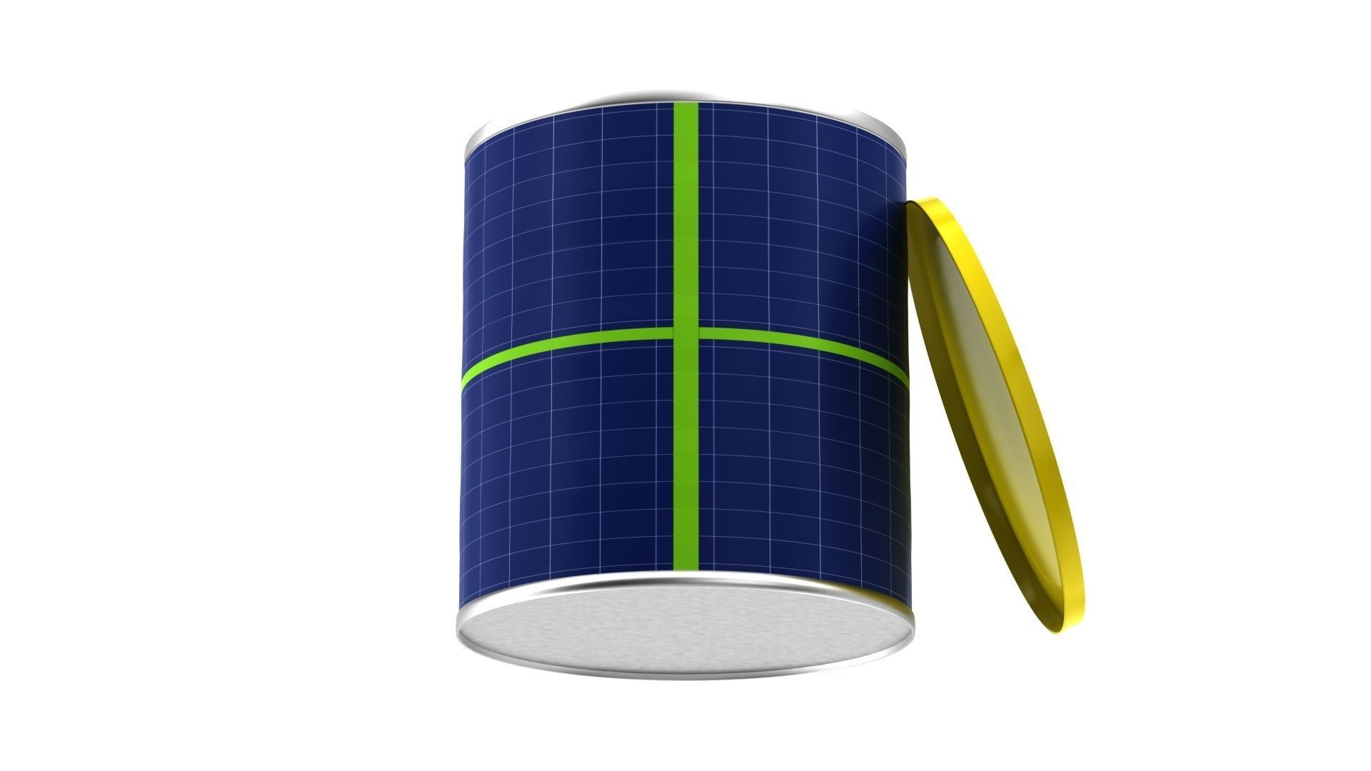 Aluminum Can with Plastic Cap 3D model_19