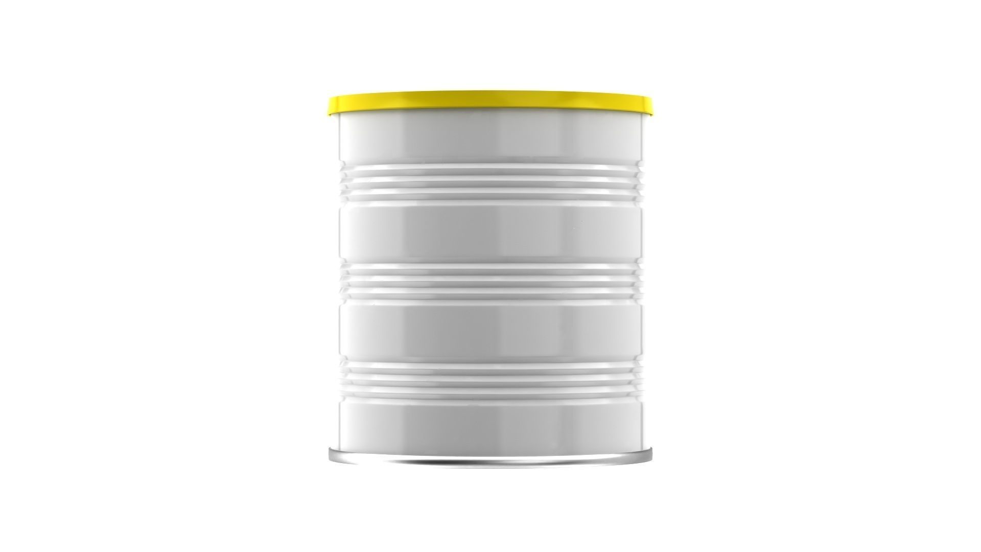 Aluminum Can with Plastic Cap 3D model_4