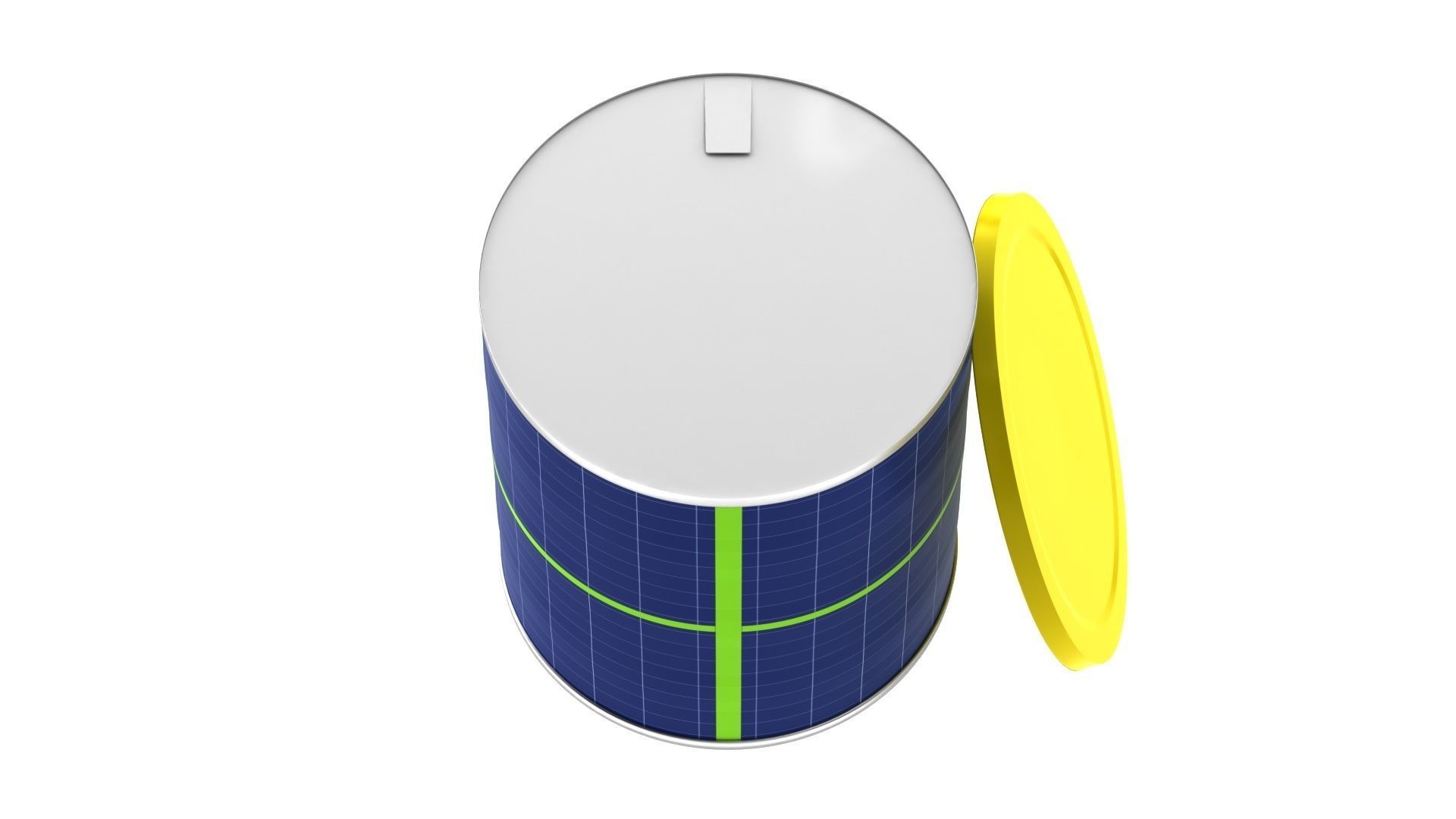 Aluminum Can with Plastic Cap 3D model_15