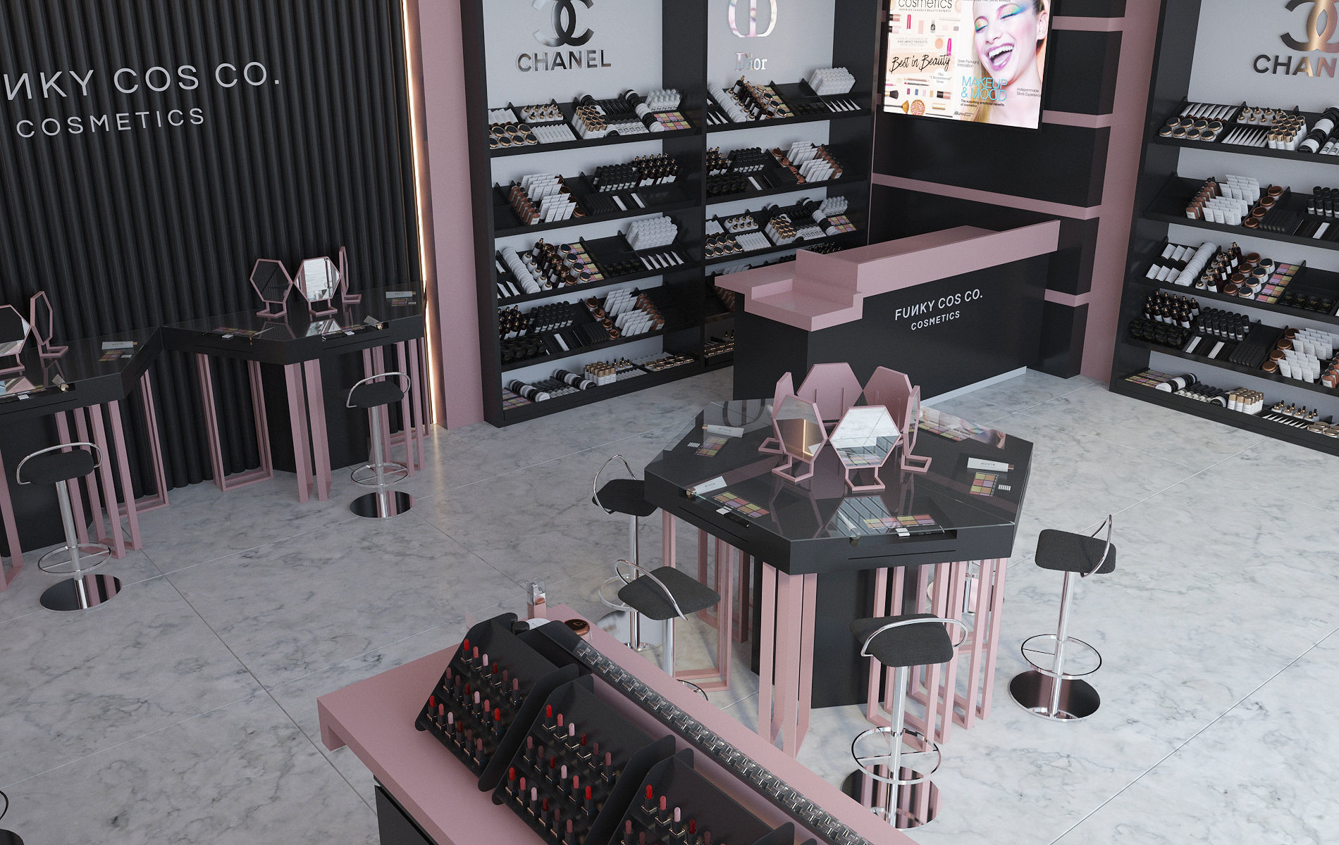 Cosmetics Store 3D model_1