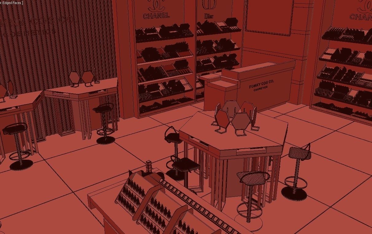 Cosmetics Store 3D model_13