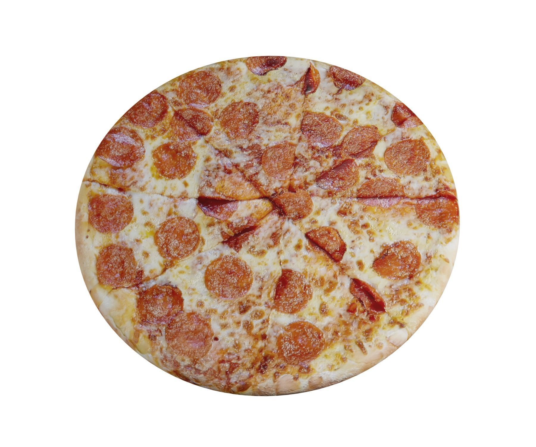 Large Pepperoni Pizza Low-poly 3D model_2
