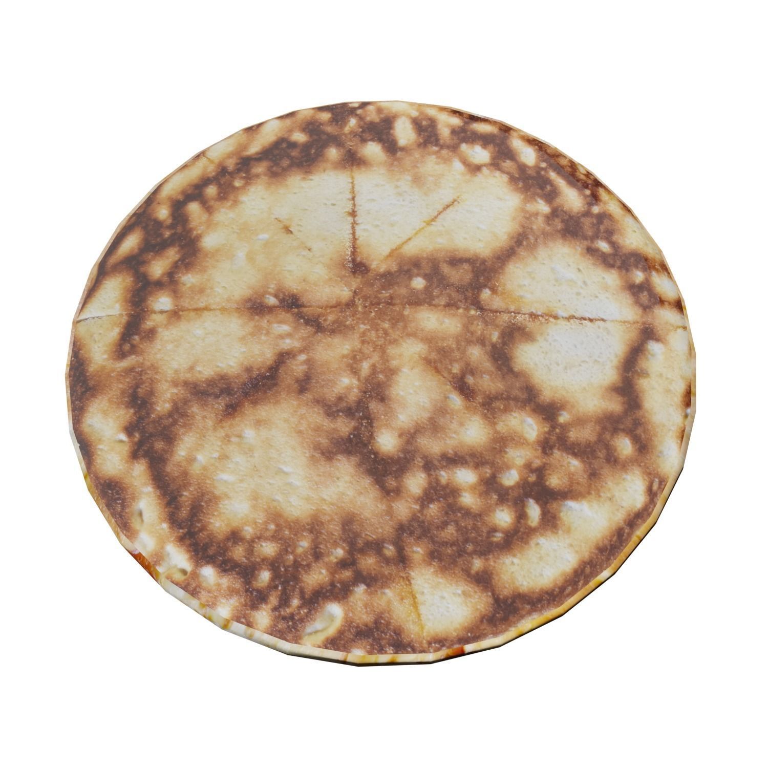 Large Pepperoni Pizza Low-poly 3D model_3