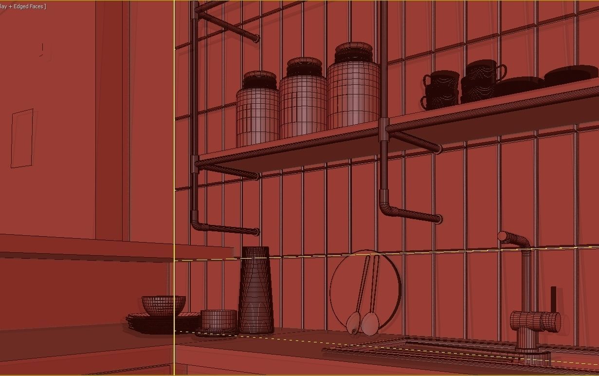 Coffee House Cafe 3D model_14