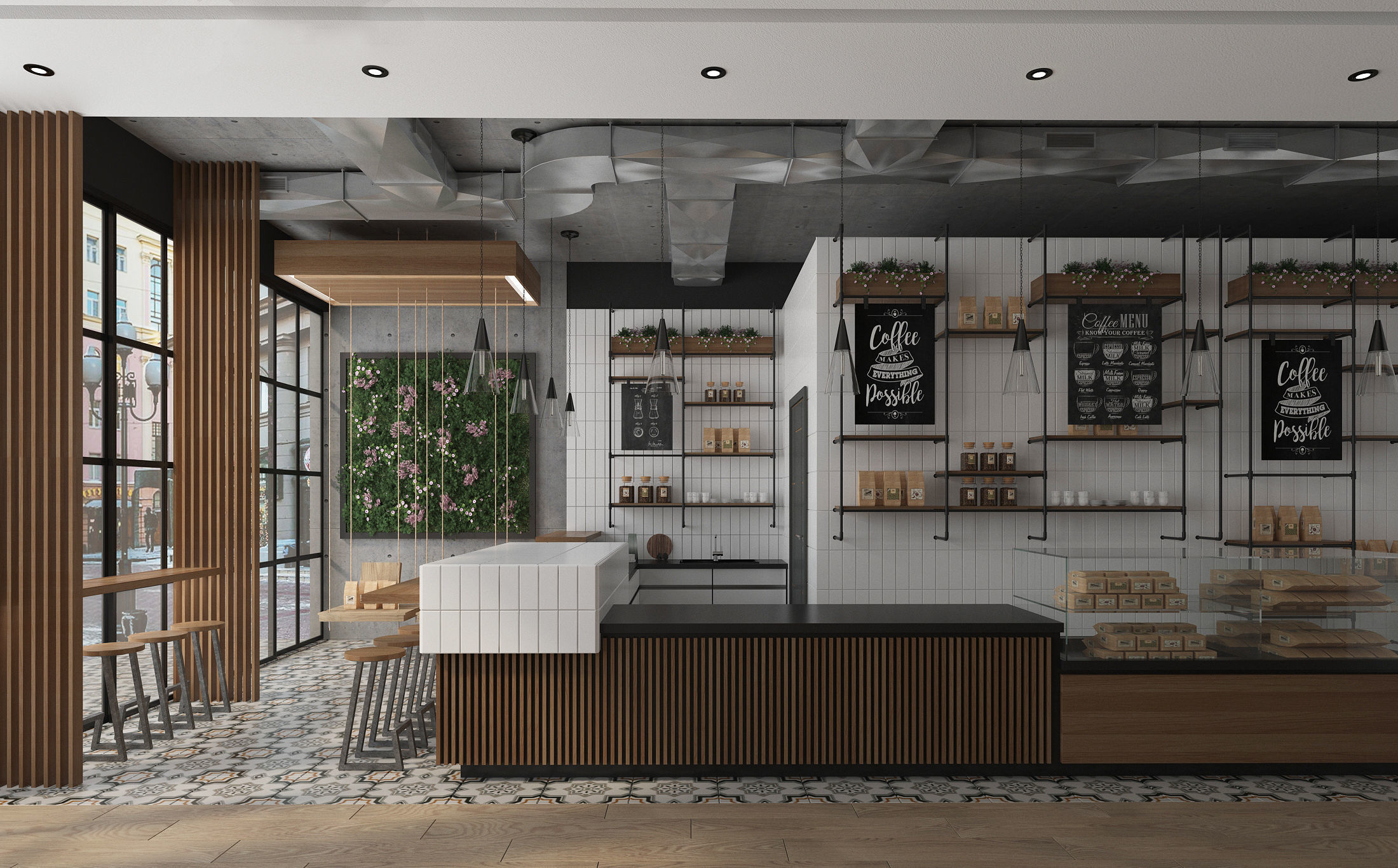 Coffee House Cafe 3D model_3