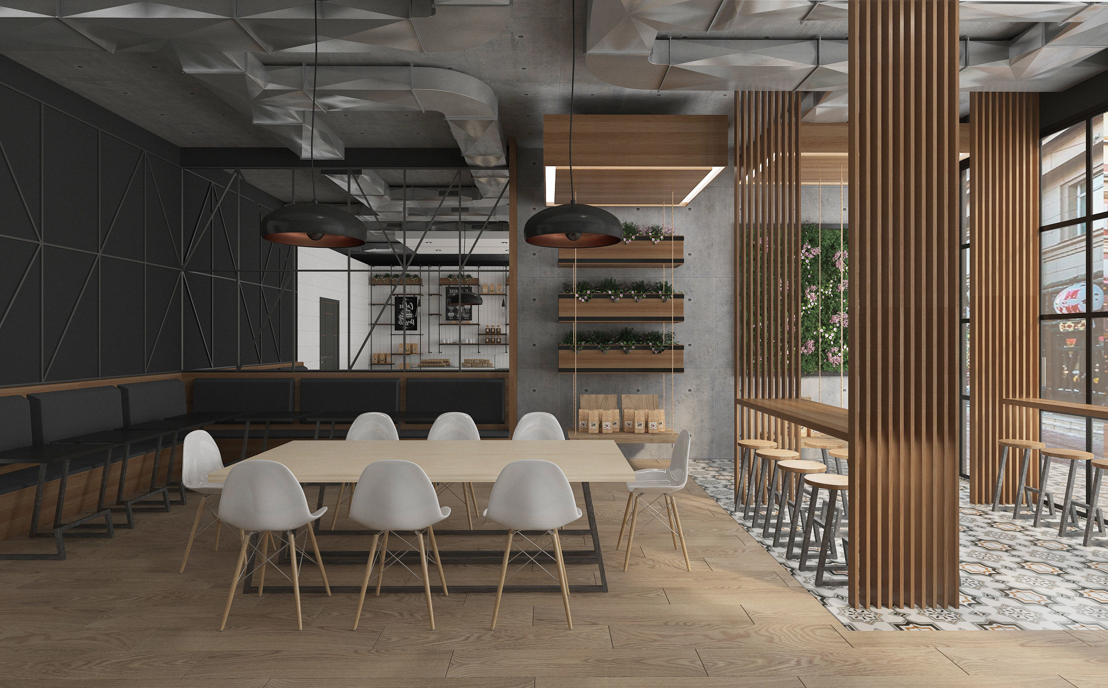 Coffee House Cafe 3D model_2